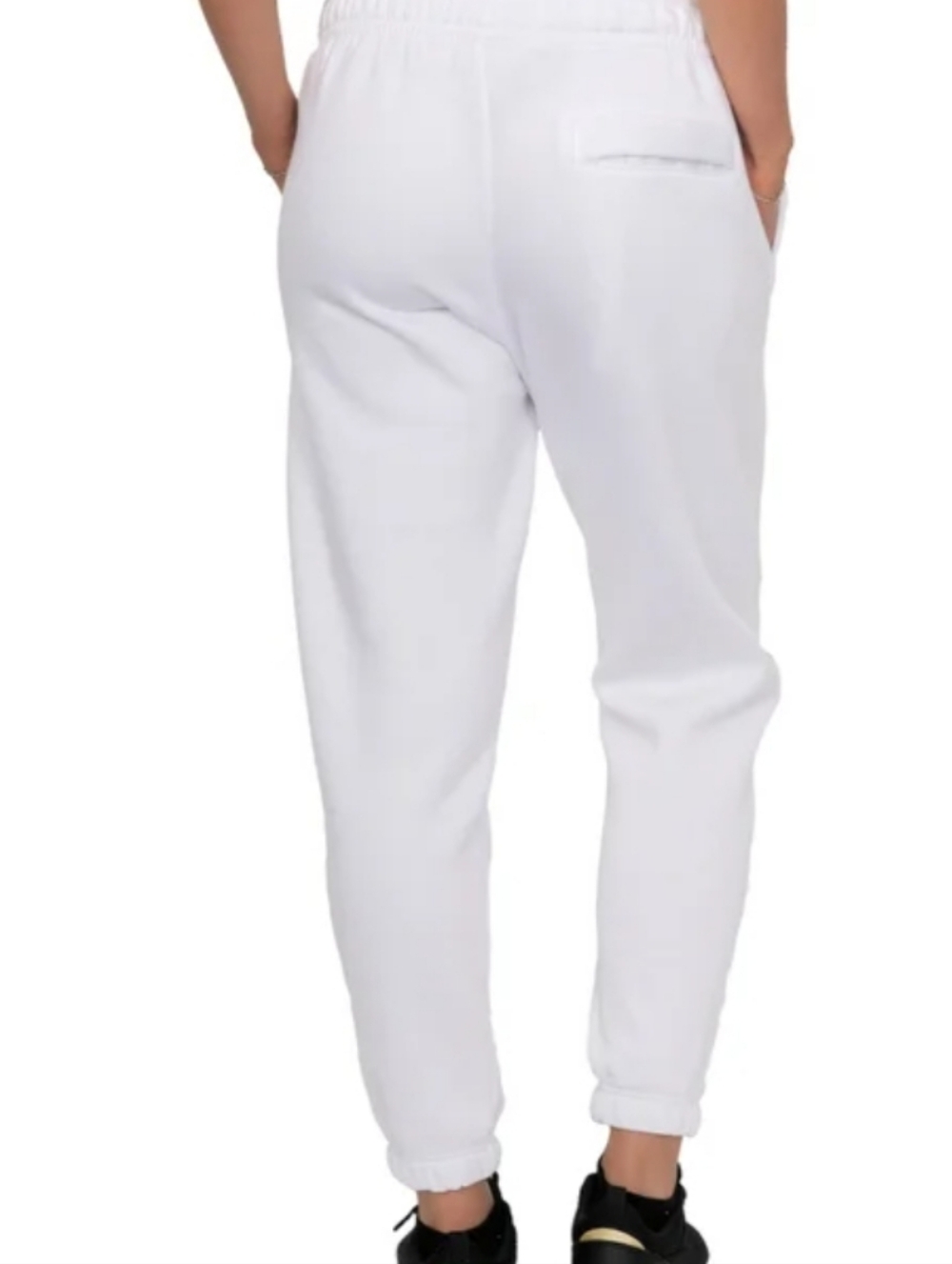 New!!! Nike Women's Girls Fleece Jogger White Cotton Soft Color Size Medium NWT! - Picture 5 of 10